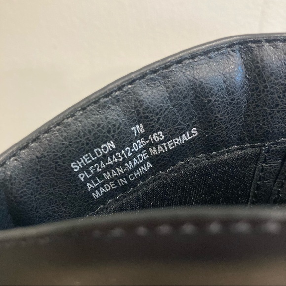 Frye and Co Black Faux Leather Boots Sheldon Size 7 - Picture 10 of 12